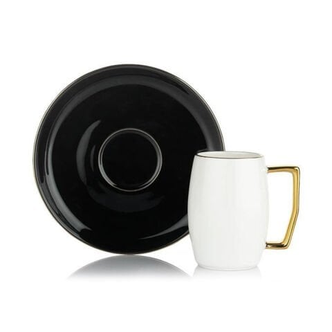 Schafer Flott 6 Kişilik Kahve Fincan Takımı 12 Parça-Siyah