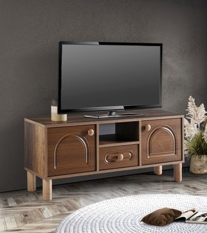 Levent Tvu.0015-246, Aslan Bohem 120 Cm Tv Sehpası Barok Ceviz