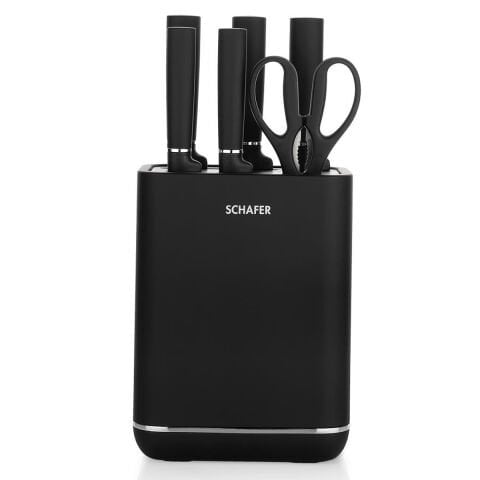 Schafer Forge Makaslı Bıçak Seti 7 Parça-Siyah
