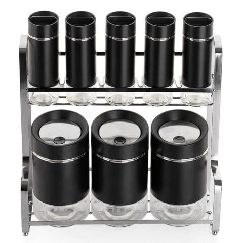 Schafer Silver Touch Baharat Takımı 9 Parça-Siyah