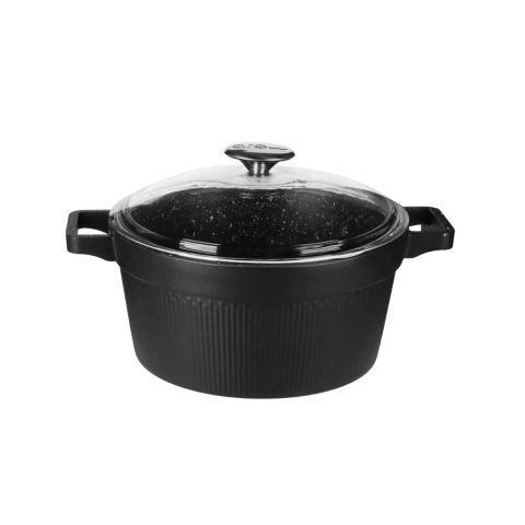 Arow Harmony Siyah 7 Parça Granit Tencere Seti DC2.TR-4546