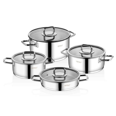 Arow Amber 8 Parça Tencere Seti DC.TR-4346