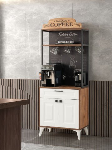 Levent Dlp.0030-458, Kahve Dolabı Atlantik Çam Siyah