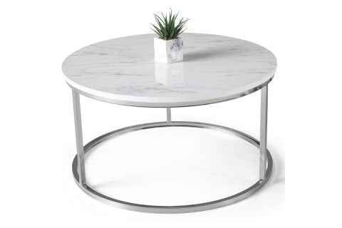 Levent Ort.0001-499, Nil Orta Sehpa Marmo Krom Ayak