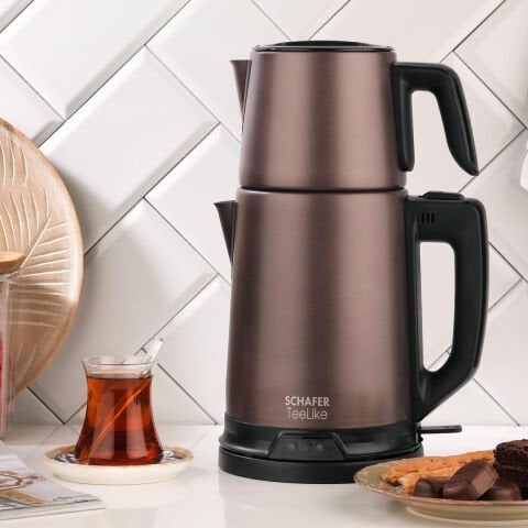 Schafer Teelike Elektrikli Çay Makinesi-Kahverengi