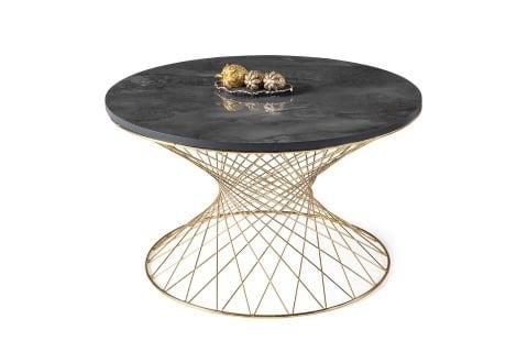 Levent Ort.0008-493, Cestino Orta Sehpa İrony Gold Ayak