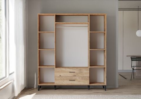 VERA 4 KAPILI 2 ÇEKMECELİ DOLAP BEYAZ BEYAZ