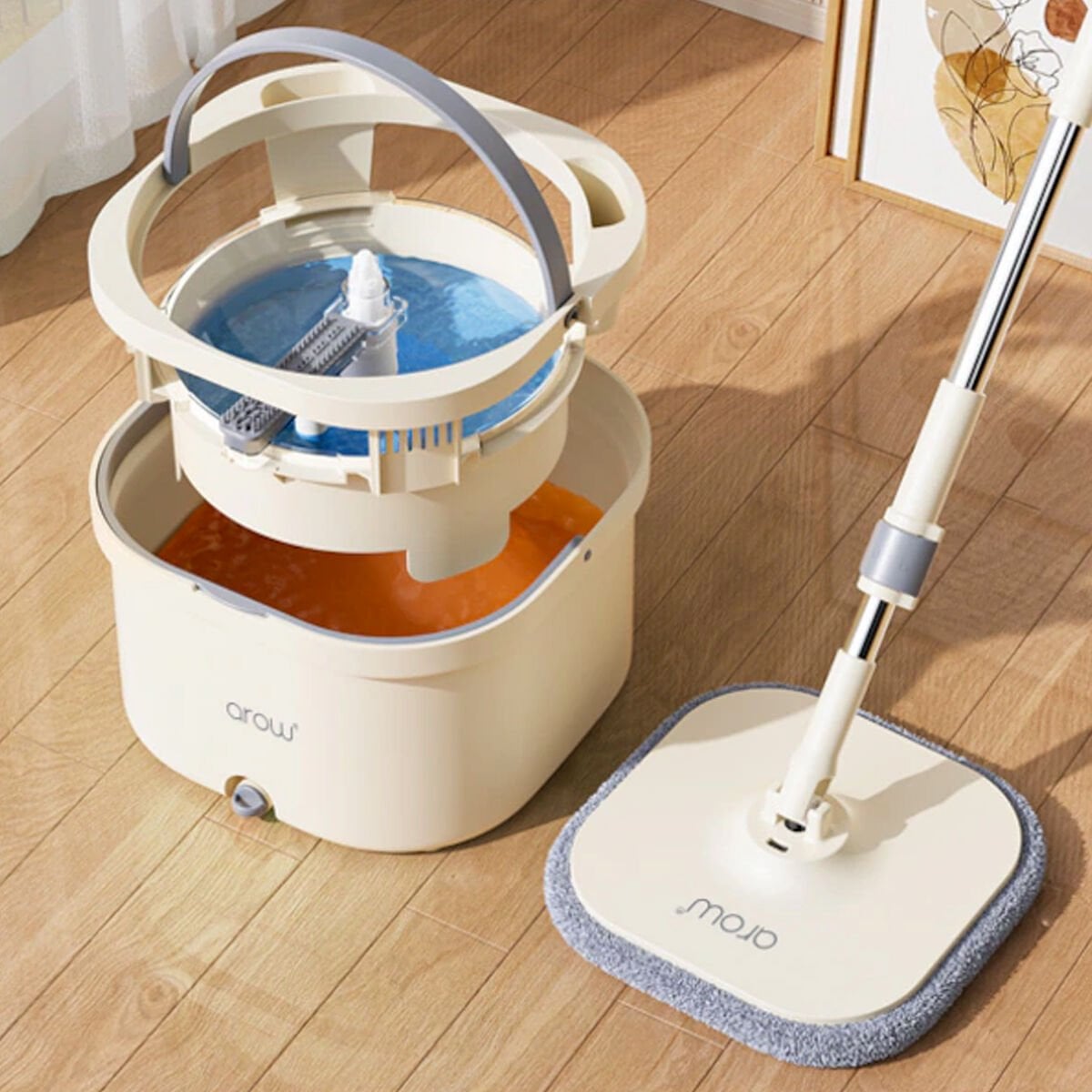 Arow TR-4356 Master Clean Lux Mop Seti Krem