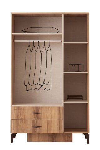 Evart E873 Hazar 3 Kapaklı Dolap