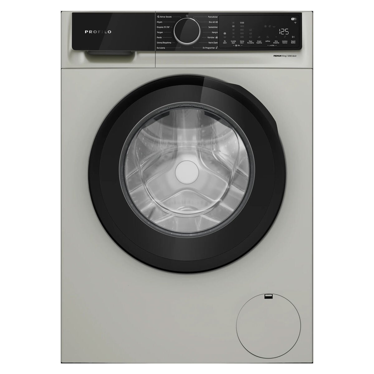 Profilo CGK252ZSTR 10Kg 1200 Devir Gümüş Çamaşır Makinesi