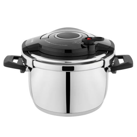 Schafer Cooky (Optima) Düdüklü Tencere Seti 4+6,5 L-Siyah/Gri