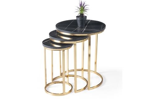 Levent Zgn.0001-495, Nil Zigon Sehpa Sonata Gold Ayak