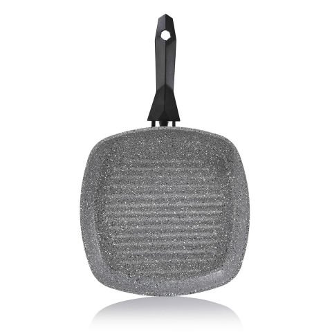 Schafer Cory Yanmaz Yapışmaz Kare Grill Tava - 28cm -Gri