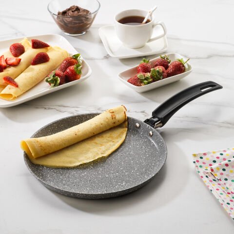 Schafer Cory Yanmaz Yapışmaz Krep Tava - 25cm - Gri