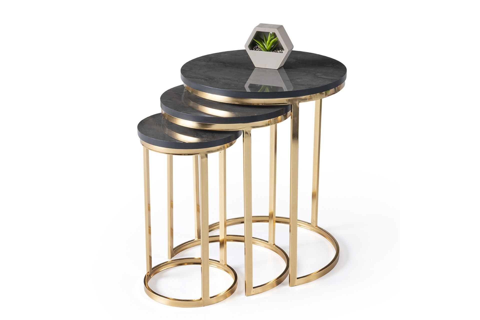 Levent Zgn.0001-493, Nil Zigon Sehpa İrony Gold Ayak