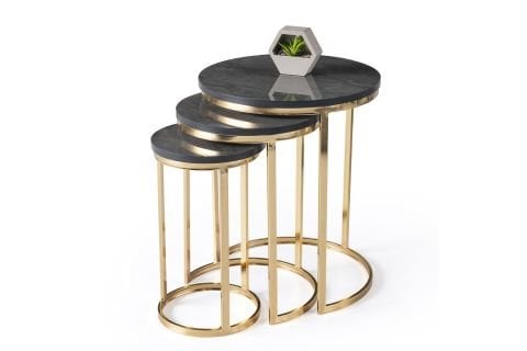 Levent Zgn.0001-493, Nil Zigon Sehpa İrony Gold Ayak