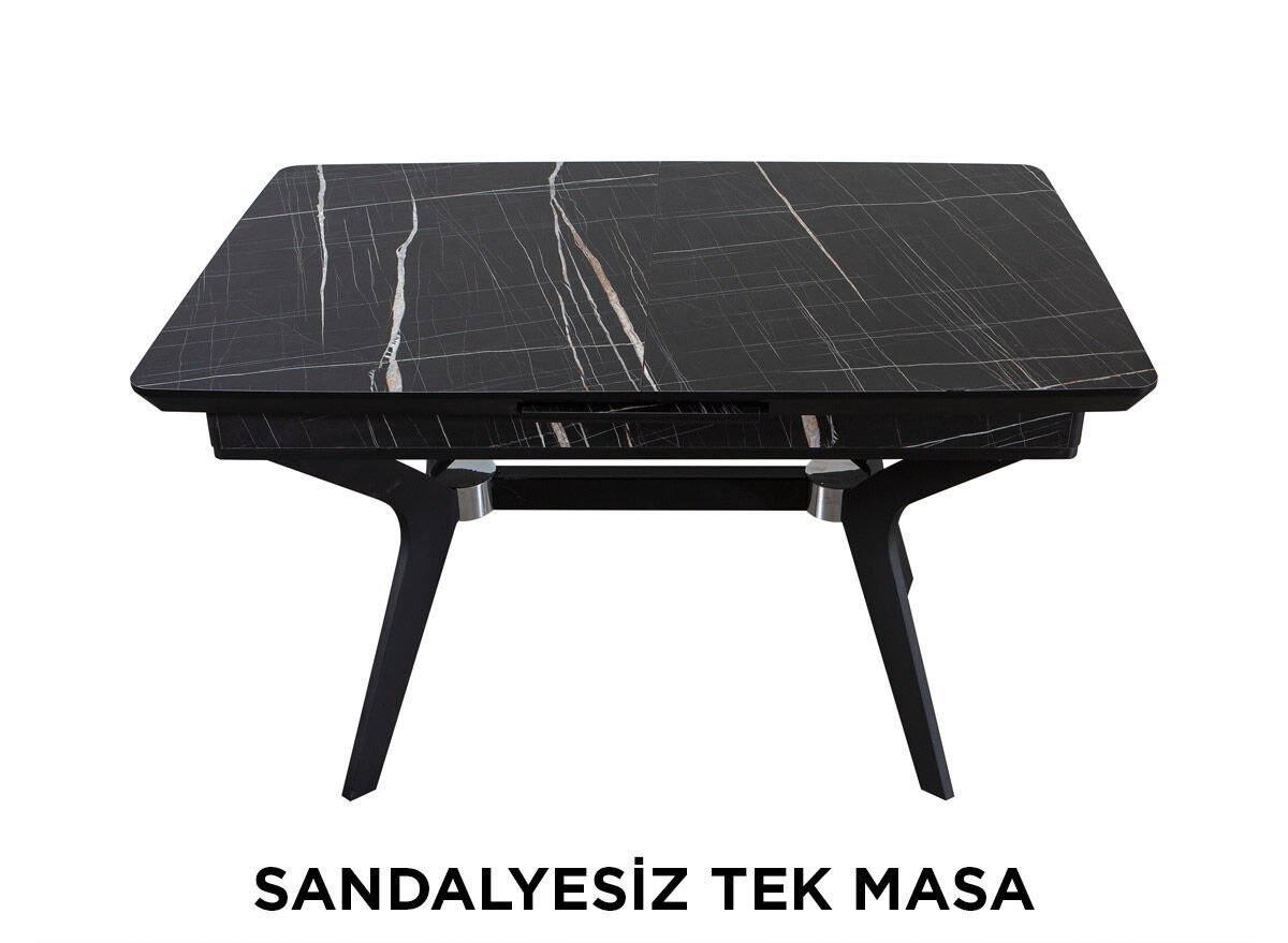 Always Star T670 Sandalyesiz Tek Masa, Siyah