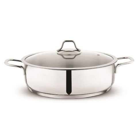 Schafer Held Çelik Basık Tencere 24 Cm-2 Parça-Inox
