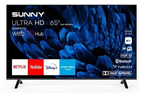 Sunny 65’’ Frameless 4K WebOS Smart LED Televizyon