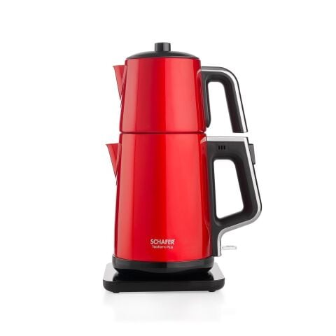 Schafer Teaform Plus Paslanmaz Çay Makinesi-lal Kırmızı