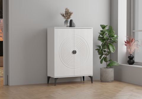 Levent Ayk.0011-203, Karya 2 Kapılı Ayakkabılık Beyaz