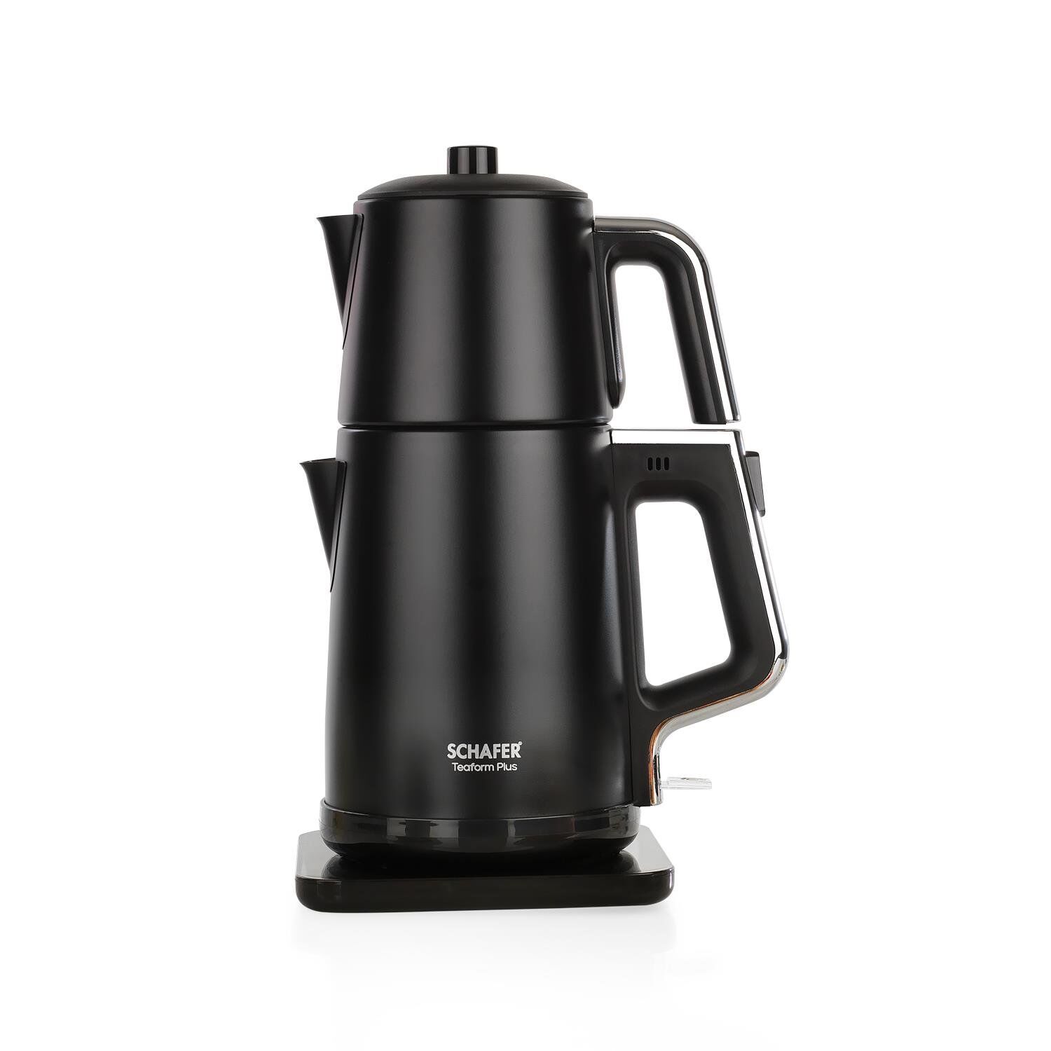 Schafer Teaform Plus Paslanmaz Çay Makinesi-Siyah