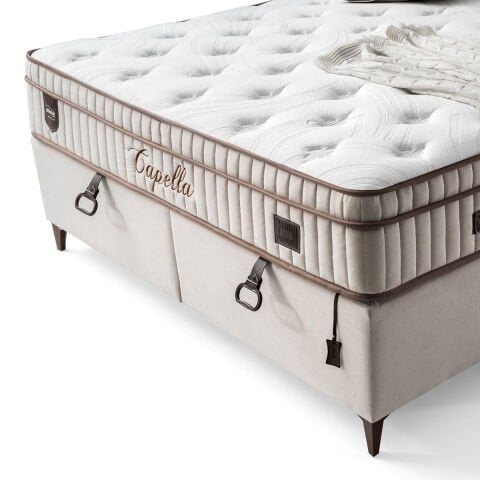 Pofuduk Capella 180x200 Yatak Baza Başlık Set