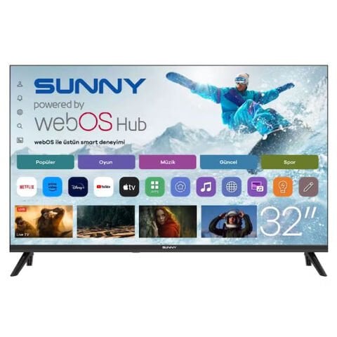 Sunny 32'' FHD Qled Milan Webos 2.0 Siyah TV