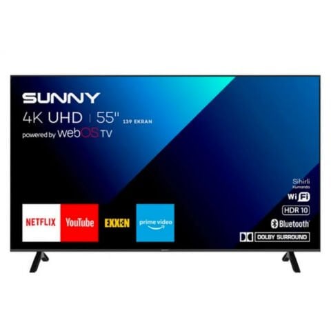 Sunny 55'' Frls UHD Manyas Qled Webos 2.0 Siyah TV