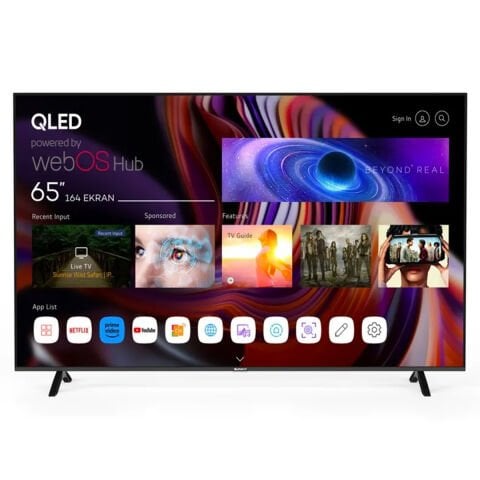 Sunny 65'' Frls Uhd Manyas Qled webos 2.0 Siyah Tv