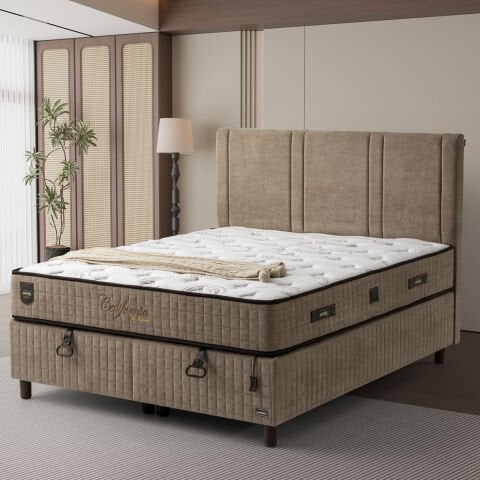 Pofuduk California 160x200 Yatak Baza Başlık Set