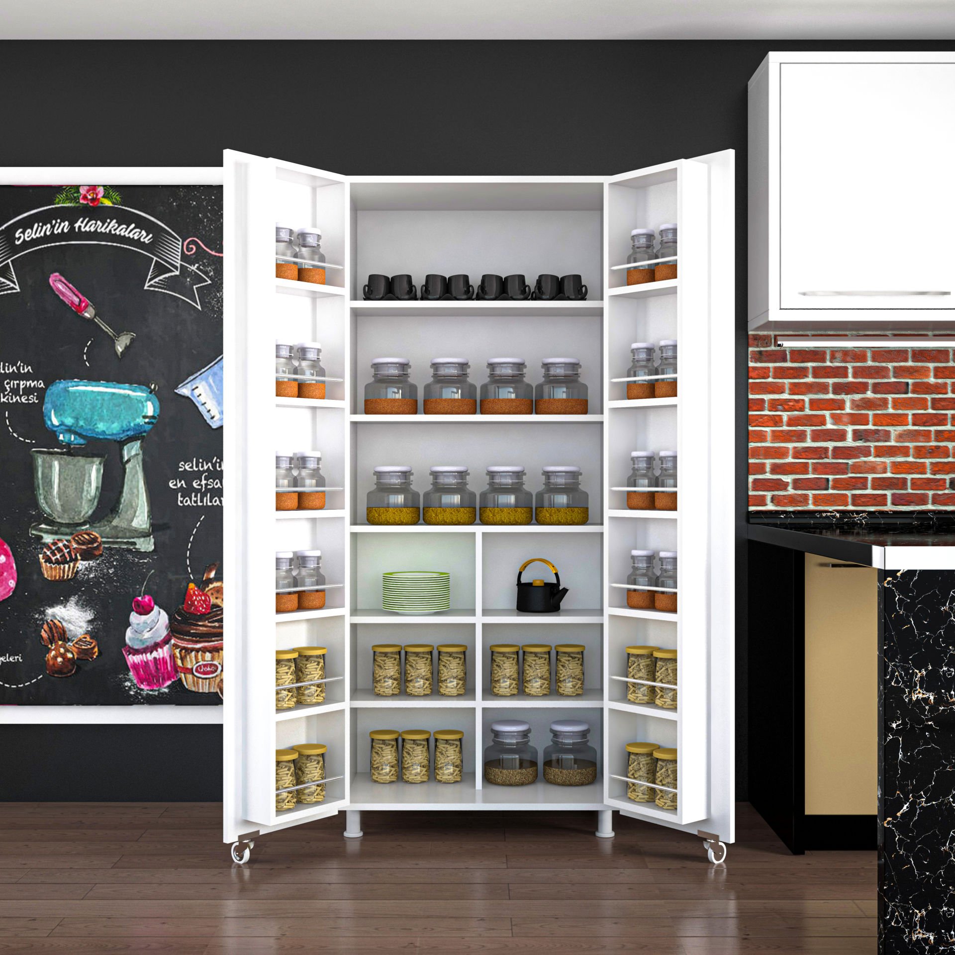 JUMBO KİLER DOLABI 190 CM BEYAZ