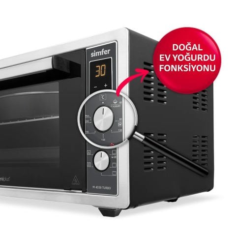 Simfer 4559 İnox 45 Litre Turbo Midi/mini Fırın