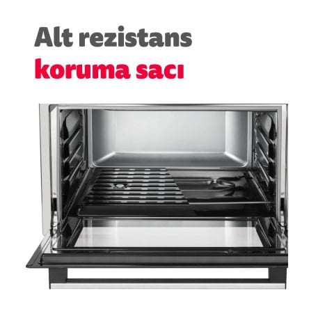 Simfer 4559 İnox 45 Litre Turbo Midi/mini Fırın