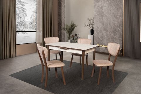 Always T590 Masa & 4 Ad. C590 Sandalyeli Masa Takımı