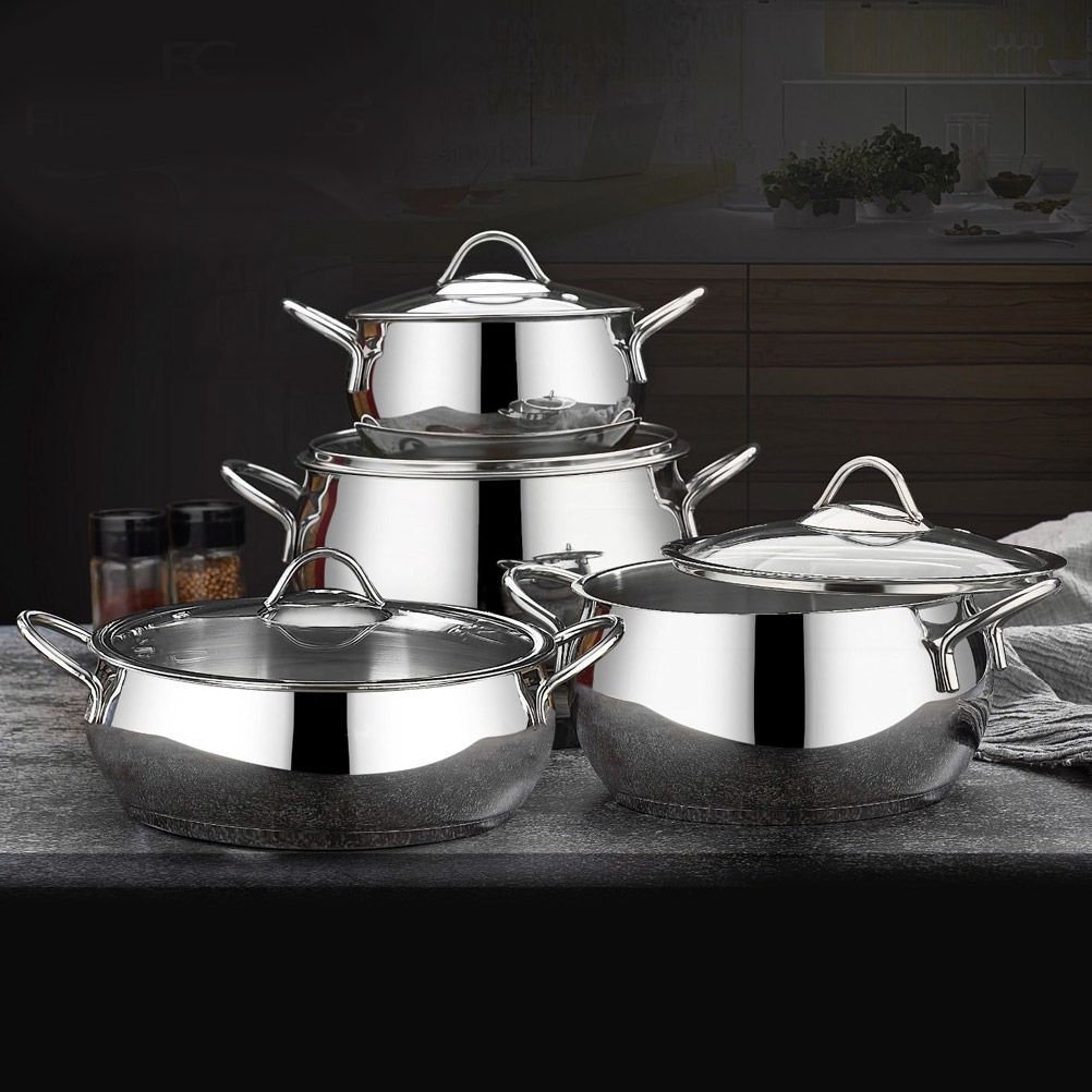 First Class FC212 Delux Collection 8 Parça Platin Güveç Tencere Seti
