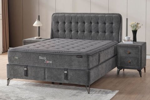 Armis Black Zone 150x200 Yatak Baza Başlık Set