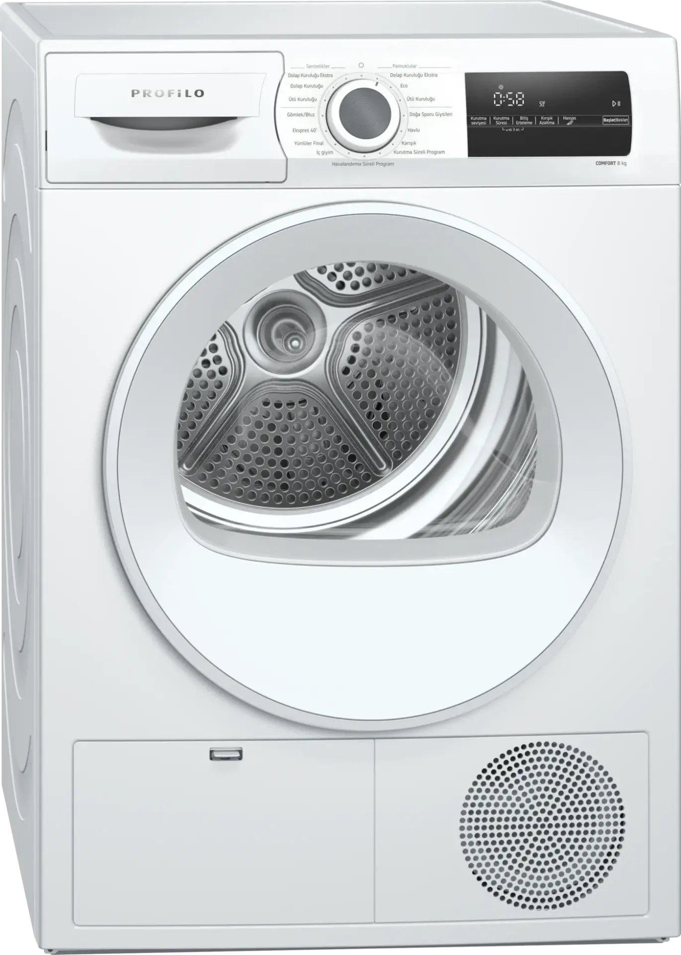 Profilo KM8612HTR 8 Kg Çamaşır Kurutma Makinesi