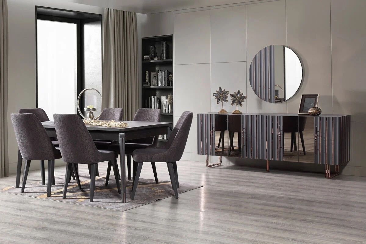 Marcabella Deep 4 Sandalyeli Yemek Odası Takımı
