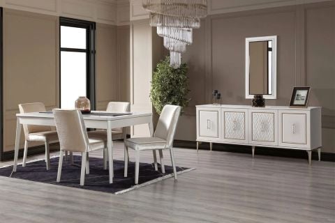 Marcabella Soho 4 Sandalyeli Yemek Odası Takımı