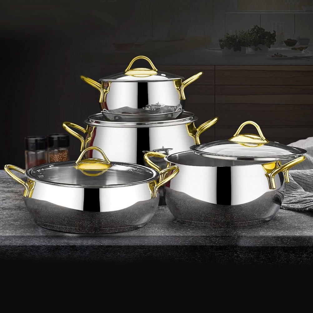 First Class FC213 Delux Collection 8 Parça Gold Güveç Tencere Seti