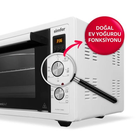 Simfer 4558 Beyaz 45 Litre Turbo Midi Fırın