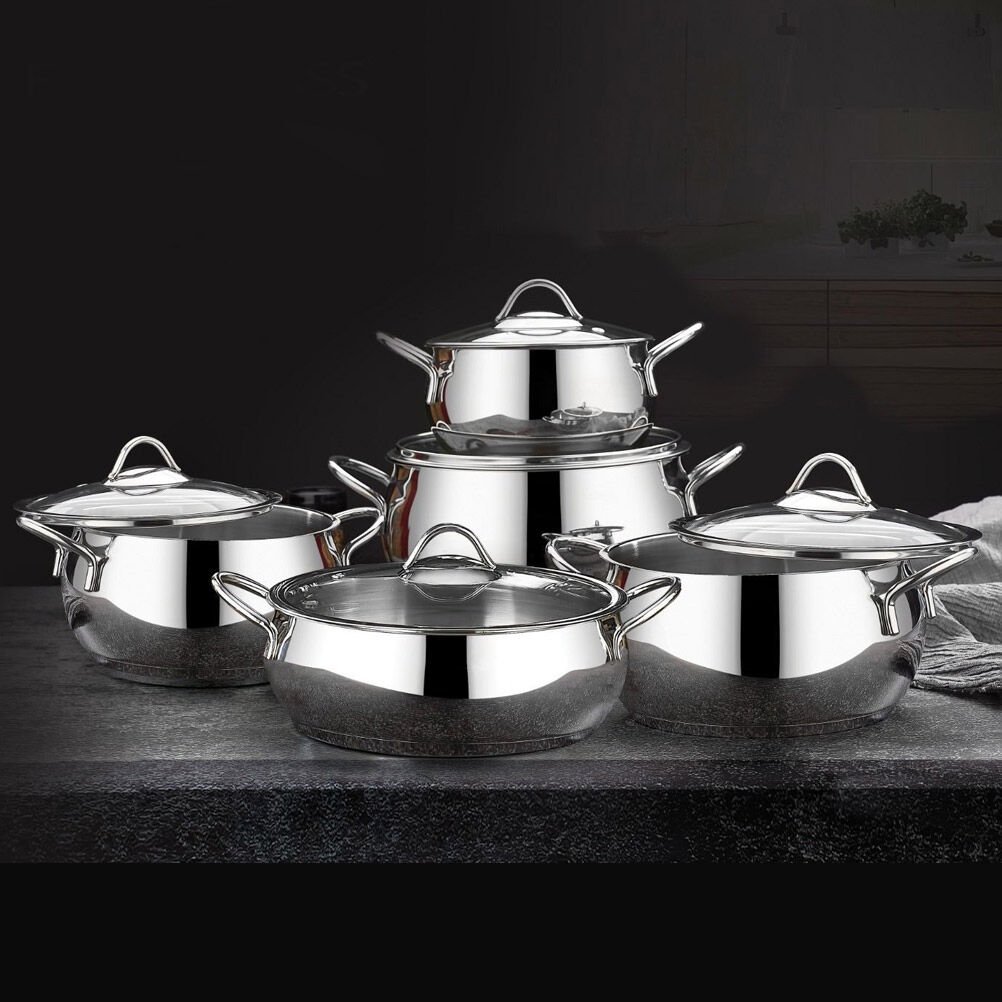 First Class FC210 Delux Collection 10 Parça Platin Güveç Tencere Seti