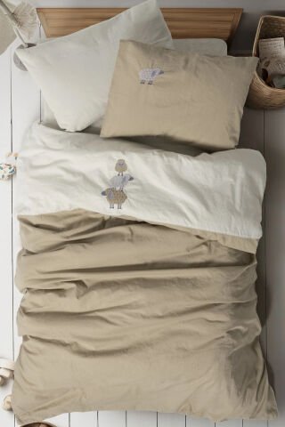 Cotton Box Cuddly Nakışlı Bebek Nevresim Takımı
