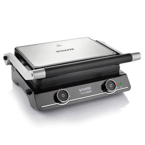 Schafer Gusto Grill Tost Ve Izgara Makinesi-Inox
