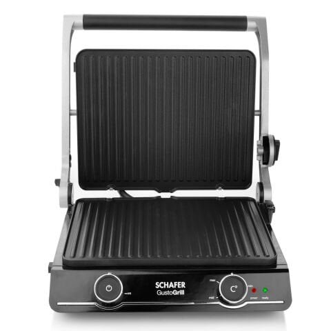 Schafer Gusto Grill Tost Ve Izgara Makinesi-Inox