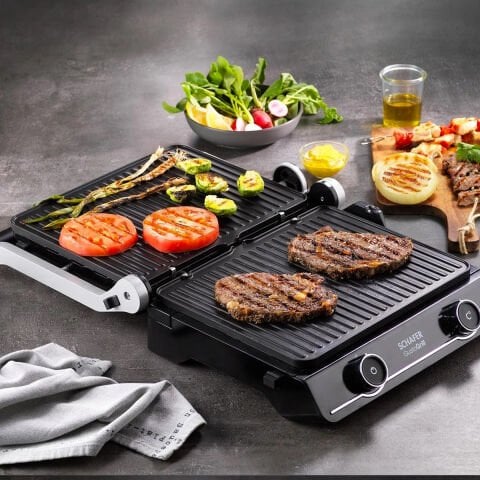 Schafer Gusto Grill Tost Ve Izgara Makinesi-Inox