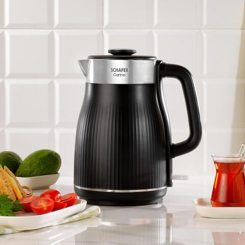 Schafer Carina Paslanmaz Çelik El Yakmaz Gövdeli Su Isıtıcı