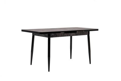Levent Msa.0032-482, 4136 Ay 70*120 Metal Ayak Açılır Masa Siyah Mermer Siyah