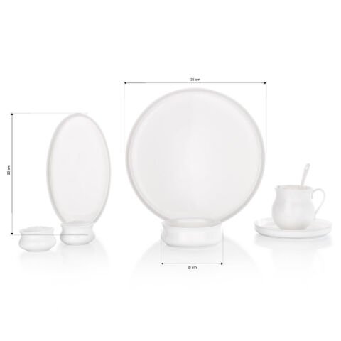 Schafer Superfine Bone Lumiere Kahvaltı Takımı 32 Parça Beyaz